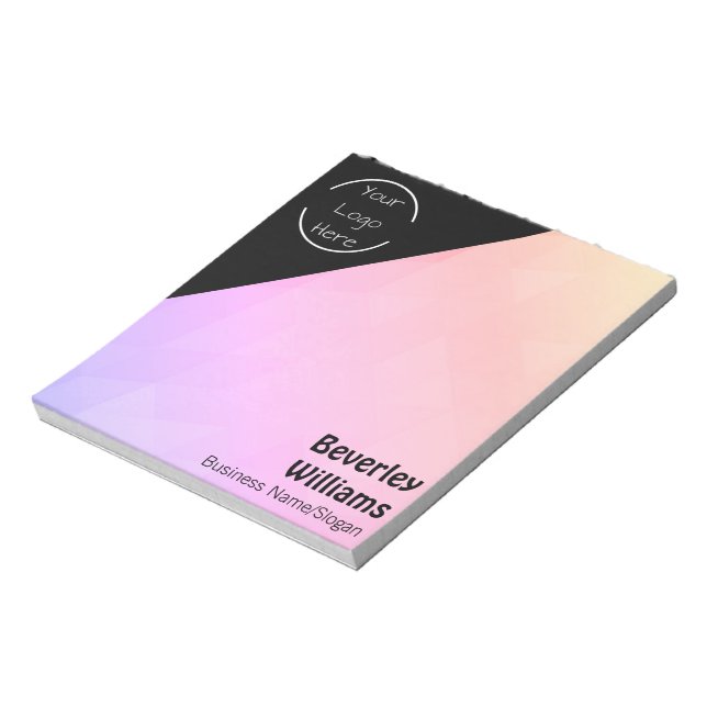 Personalised Logo - Text Notepad (Rotated)