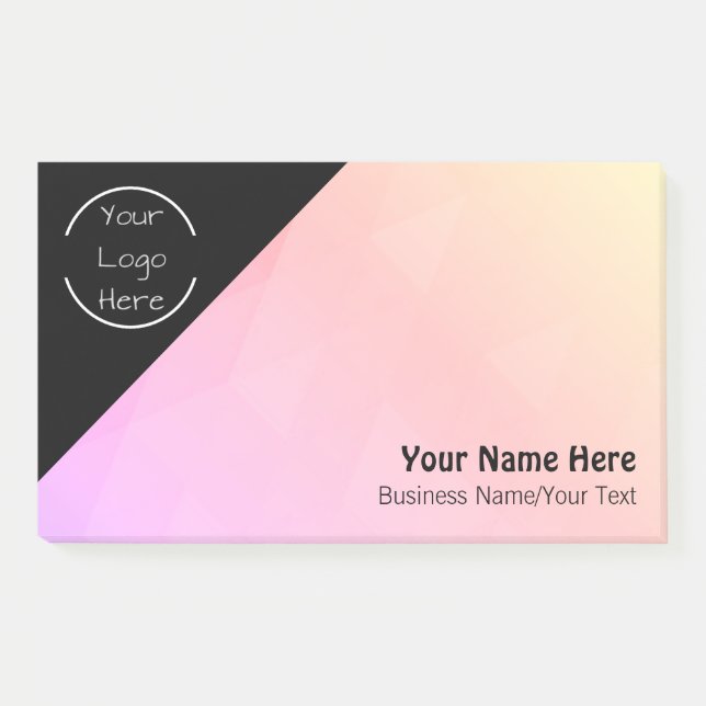Personalised Logo - Text Notes (Front)