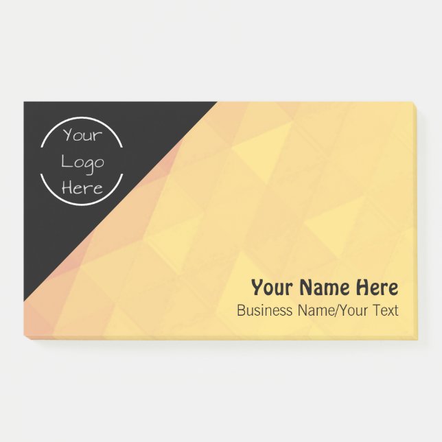 Personalised Logo - Text Post-it Notes (Front)