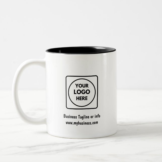 Personalised Logo Two Tone Business Promo mug (Left)