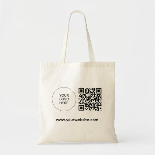 Personalised Logo Website Address Template QR Code Tote Bag