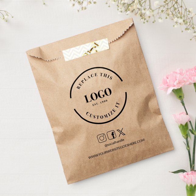 Personalised Logo Website Social Handle Business Favour Bag (Sealed)