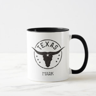 Personalised Longhorn Texas  Mug