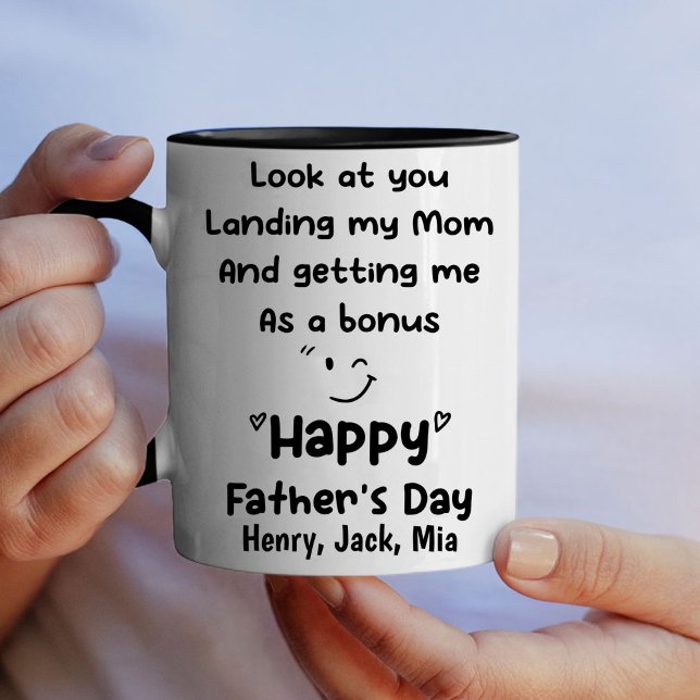 Personalised Look At You Landing My Mum Father day Mug (Creator Uploaded)