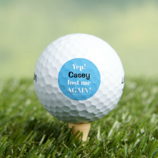 Personalised Lost Again Funny Golf Balls