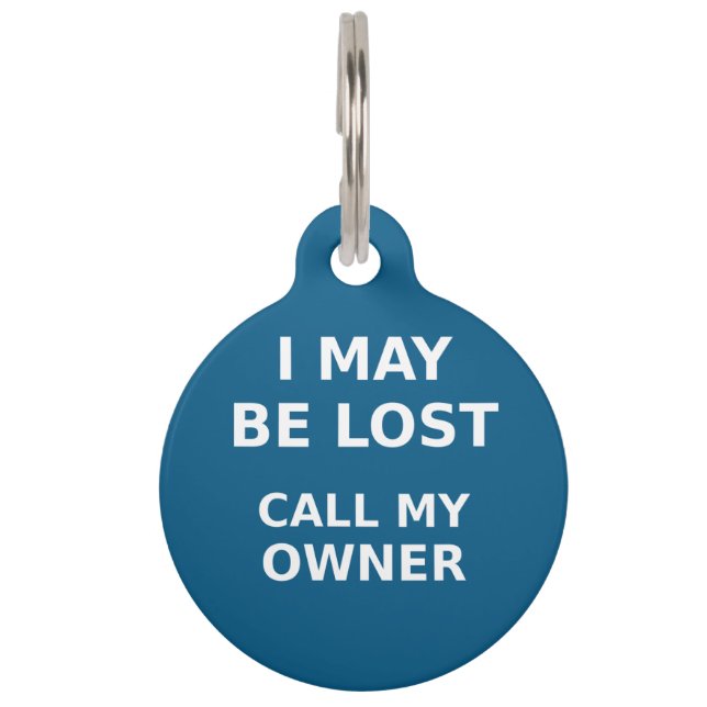 Personalised Lost Dog ID Tag – Call My Owner (Front)