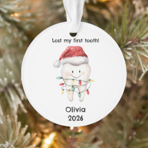 Personalised Lost My First Tooth Christmas Ornament