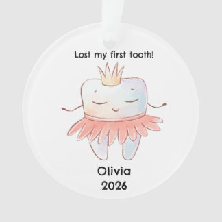 Personalised Lost My First Tooth Christmas Ornament