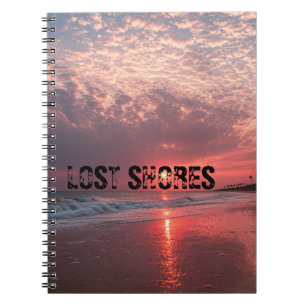Personalised Lost Shores Beach Sunrise Notebook