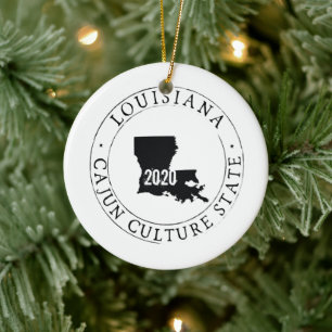 Personalised Louisiana Ornament