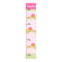 Personalised Love Birds & Owl Branch Growth Chart