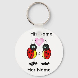 Personalised love bugs key chain