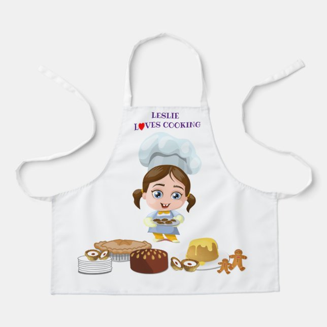 Personalised Love Cooking Apron (Front)