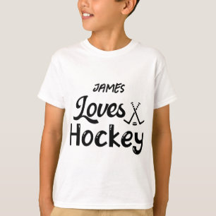 Personalised Love Hockey T-Shirt