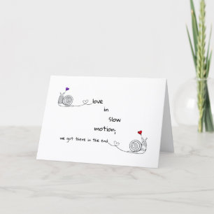 Personalised Love in Slow Motion Folded Card