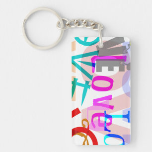 Personalised LOVE Keychain