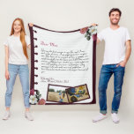 Personalised Love Letter Handwritten & Photo Fleece Blanket<br><div class="desc">For the Best grandmother and Mum gifts , Modern trendy instagram family photo collage with your custom photos collage , with your personal message , and names for that special keepsake packed with years of memories. We love you, Mum , Grandma ... ... . DESIGN TIPS: Customise further to alter...</div>