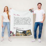 Personalised Love Letter Handwritten & Photos Fleece Blanket<br><div class="desc">For the Best grandmother and Mum gifts , Modern trendy instagram family photo collage with your custom photos collage , with your personal message , and names for that special keepsake packed with years of memories. We love you, Mum , Grandma ... ... . DESIGN TIPS: Customise further to alter...</div>