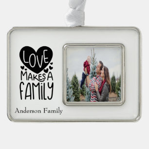 Personalised Love Makes A Family Photo Ornament