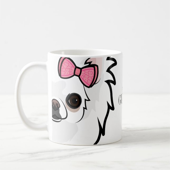 Personalised Love My Chihuahua Dog  Coffee Mug (Left)