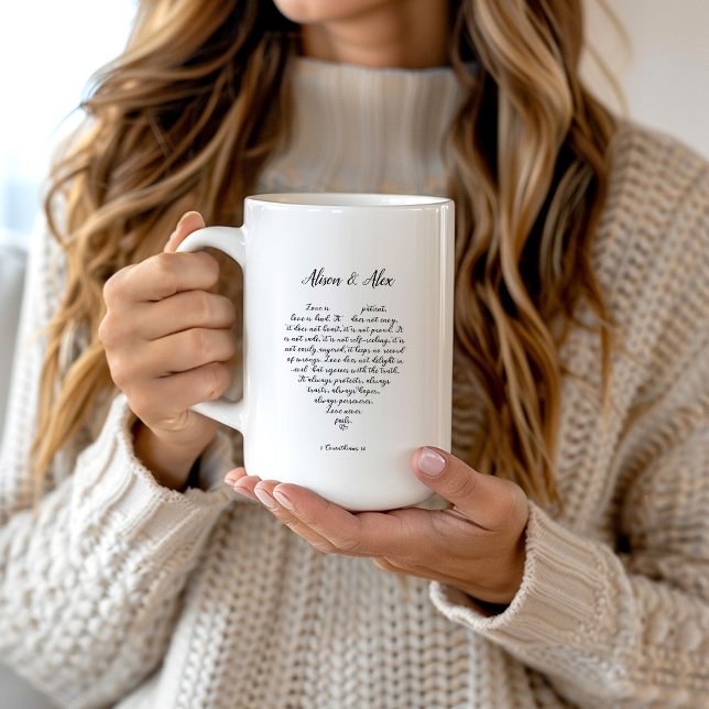 Personalised Love Never Fails Mug (Creator Uploaded)