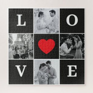 Personalised "LOVE" Photo Collage Jigsaw Puzzle