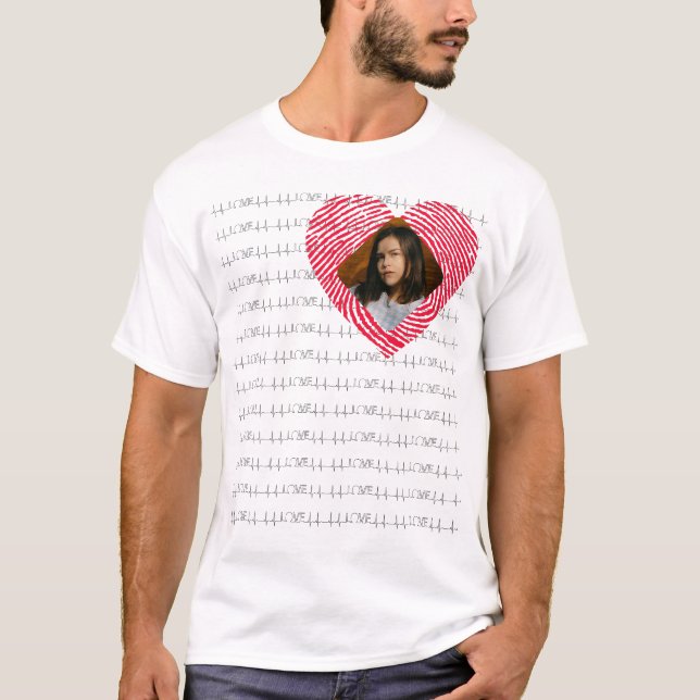 Personalised LOVE photo T-Shirt (Front)