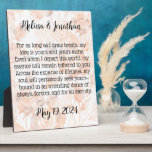 Personalised Love Poem Plaque<br><div class="desc">This lovely poem plaque is customisable with the lucky couples name and wedding date and makes the perfect gift.</div>