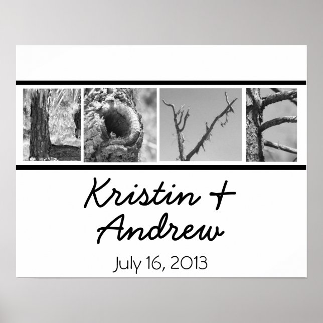 Personalised Love Poster Wedding Gift (Front)