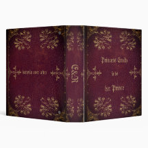 Personalised love story - antique look Binder