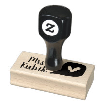 Personalised Love Teacher Stamp