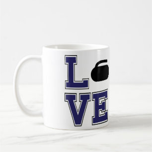 Personalised LOVE the Sport of Curling Mug