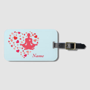 Personalised Love yoga Luggage Tag