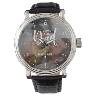 Personalised "Love you Dad" Photo Watch