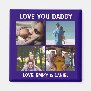 Personalised Love You Daddy Photo   Magnet