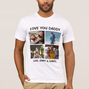 Personalised Love You Daddy Photo T-Shirt