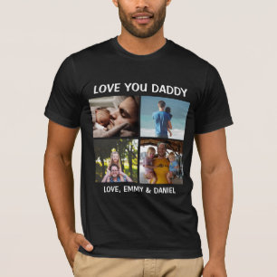 Personalised Love You Daddy Photo   T-Shirt