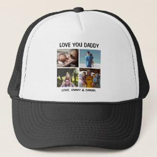 Personalised Love You Daddy Photo   Trucker Hat