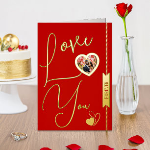 Personalised Love You Forever Valentine's Day Card