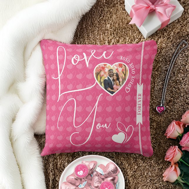 Personalised Love You Forever Valentine's Day Cushion (Creator Uploaded)