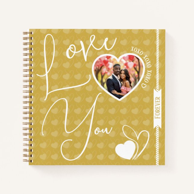Personalised Love You Forever Valentine's Day Notebook (Front)