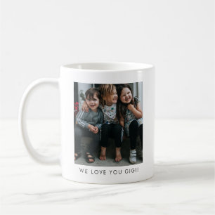 Personalised Love You GIGI Grandma Photo Simple Coffee Mug