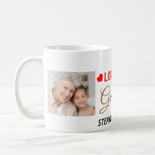 Personalised Love You Grandma 2 Photo Coffee Mug