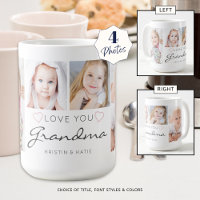 Personalised LOVE YOU GRANDMA 4 Photo Script