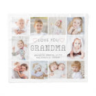 Personalised Love You Grandma Hearts 10 Photo