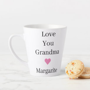 Personalised Love You Grandma Latte Mug