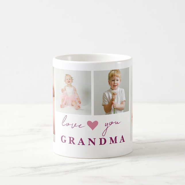 "Personalised 'Love You Grandma' Mug Photos (Center)