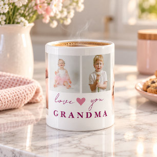 "Personalised 'Love You Grandma' Mug Photos