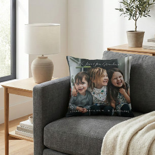 Personalised Love You Grandma Photo Handwritten  Cushion