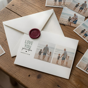Personalised Love You Grandpa Photo Card
